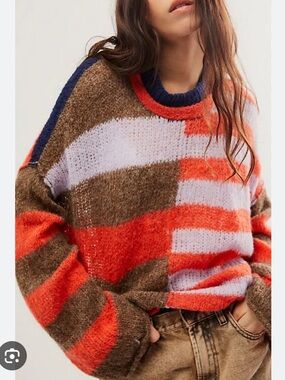 Free People Caravelli Splice Pullover